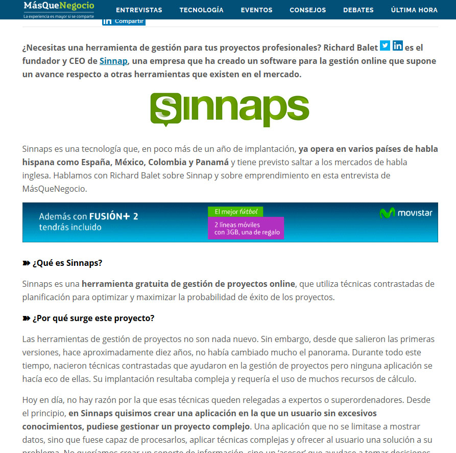 movistar sinnaps richard balet