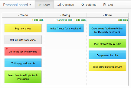 Kanban Board Example