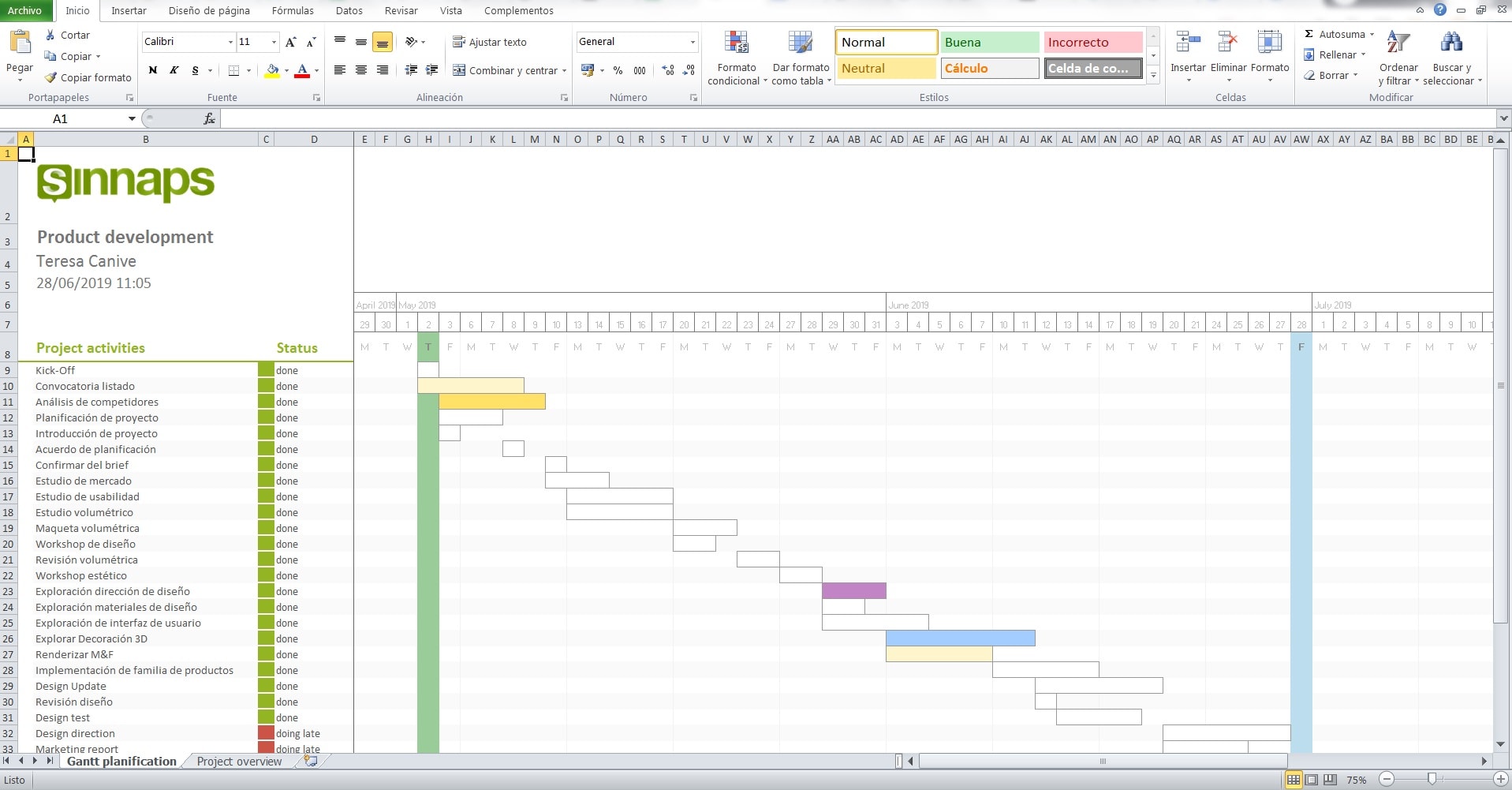 O Hacer Un Plan De Trabajo En Excel Tutor Suhu