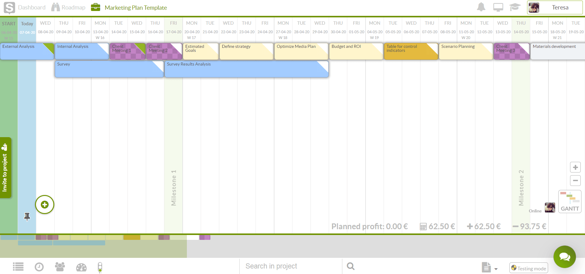 timeline template excel