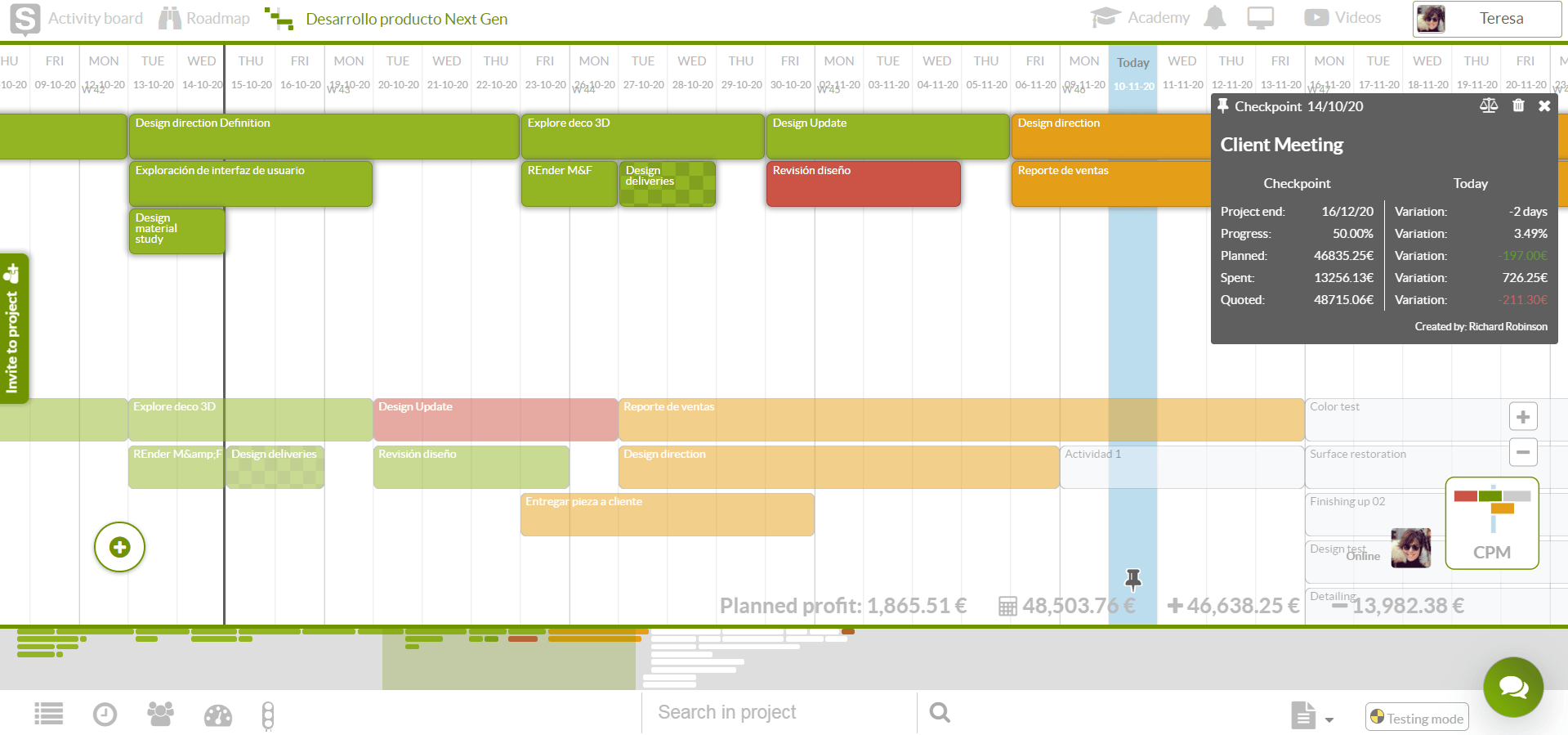 project milestone